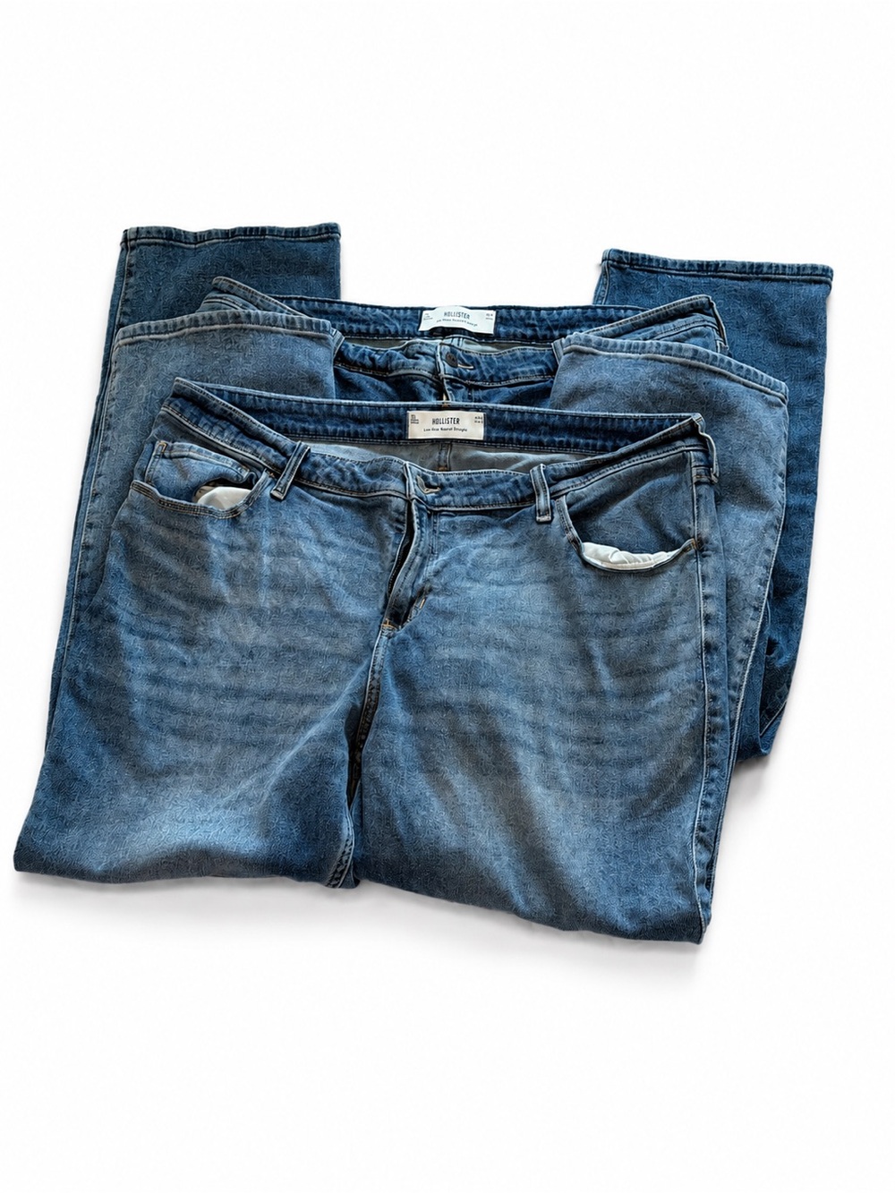 Hollister Low- Rise Relaxed Straight Jeans Bundle (2) - Picture 4 of 5